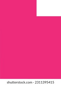 PINK CMYK color detailed flat map of the federal state of UTAH, UNITED STATES OF AMERICA on transparent background