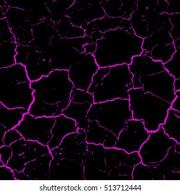 pink cobweb. abstract mesh. lightning. black background.
