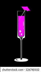 pink cocktail