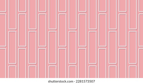 pink color abstract background. geometric shapes stacked like bricks