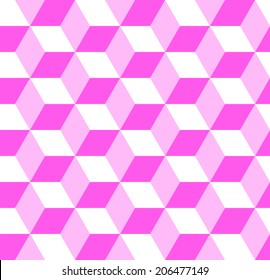 Pink Color Abstract Geometric Triangle Seamless Pattern