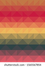 Pink Color Abstract trianglify Generative Art background illustration