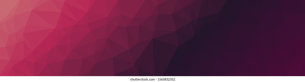 Pink Color Abstract trianglify Generative Art background illustration