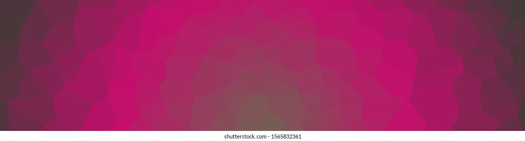 Pink Color Abstract trianglify Generative Art background illustration