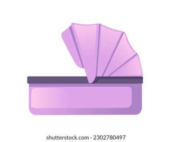Pink color baby carriage vector illustration isolated on white background