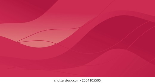 pink color background abstract shape, wave pattern. gradient design