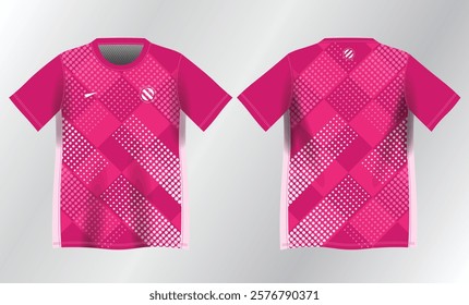 pink color background pattern for sport jersey design mockup