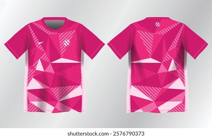 pink color background pattern for sport jersey design mockup