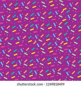 Pink color candy sweet pattern vector