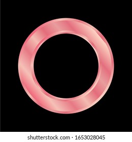 PINK COLOR CIRCLE VECTOR. BLACK BACKGROUND. ROUND BUTTON ICONS. SUITABLE APPLICABLE ON THE WEBSITE OR APPLICATION.