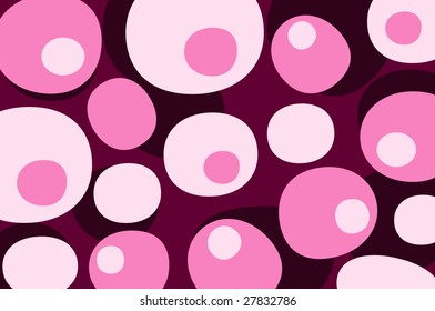 Pink Color  circular, round, cycloid, Abstract design Background