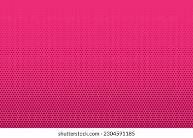Pink color dots pattern background. Distressed point overlay backdrop. Modern abstract texture. Vintage pattern as design element. Vector illustration.