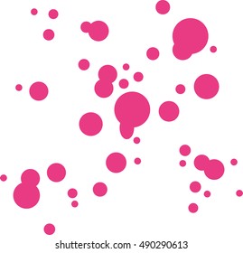 Pink color drops