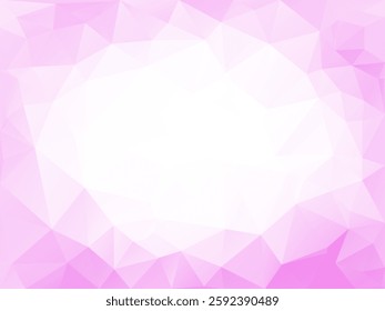 Pink color geometric polygon design decorative background vector