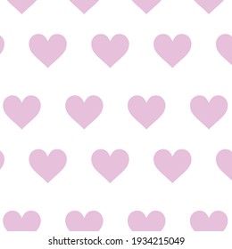 color rosa patrones de corazón vector sobre fondo blanco