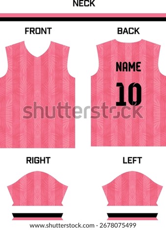 Pink color jersey vector file
