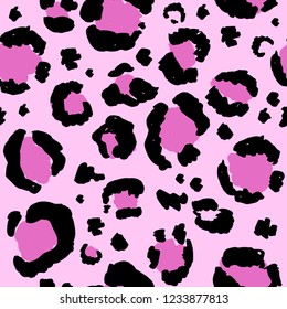 Patrón de leopardo de color rosa. Impresiones animalistas de moda