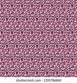 Pink color Leopard print pattern design.fabric design for Womenswear, activewear, kidswear and menswear and Decorative Home Design, Wallpaper Print .