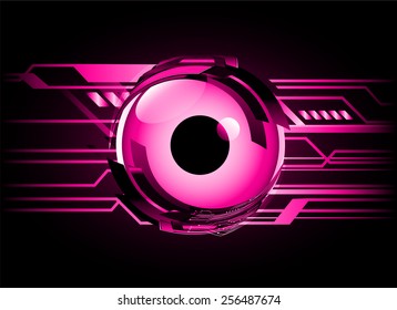 pink color Light Abstract Technology background for computer graphic website internet and business. circuit. black background. text box. label. card.