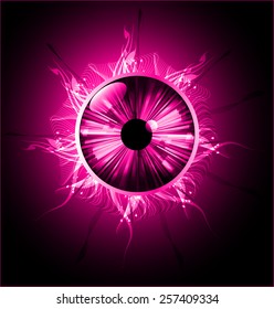 pink color Light Abstract Technology background for computer graphic website internet and business. circuit. pink eye.
