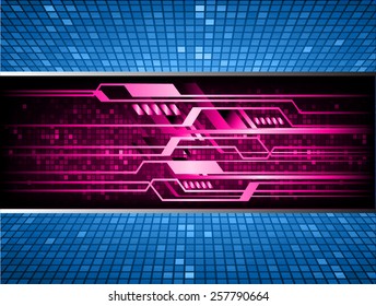 pink color Light Abstract Technology background for computer graphic website internet and business. circuit. blue background. text box. label. card.