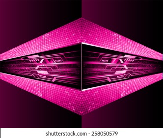 pink color Light Abstract Technology background for computer graphic website internet and business. circuit. tables mosaic background. text box. label. card.