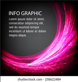 pink color Light Abstract Technology background for computer graphic website internet and business. black background. text box. label. card.