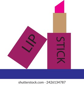 Pink color lipstick design idea