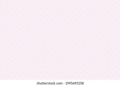 Pink color overlapping circles with a wavy design 