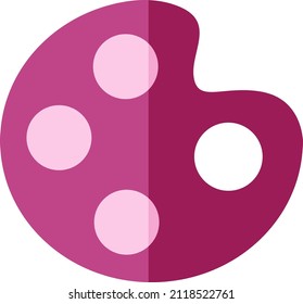 Pink color palette, illustration, vector on a white background.