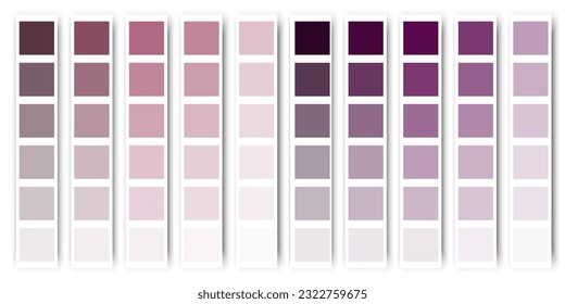 Pink color palette. Pink pastel tone texture. Vector illustration. stock image.