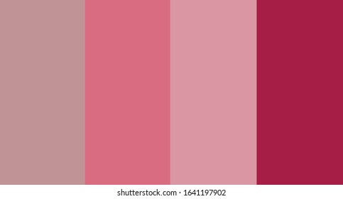 Pink color palette vector illustration
