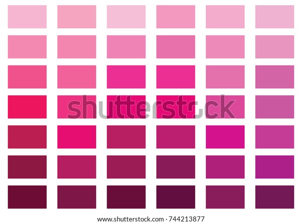 Pink color palette\
vector illustration