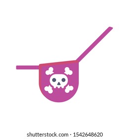 pink color Pirate eye icon