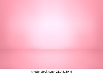 Pink color studio background  Abstract empty room and soft light for product  Simple peach backdrop  Line horizon  Gradient honey background  Texture blank wall   floor  Vector illustration
