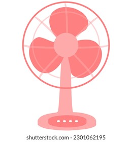 Pink Color Table Fan Design