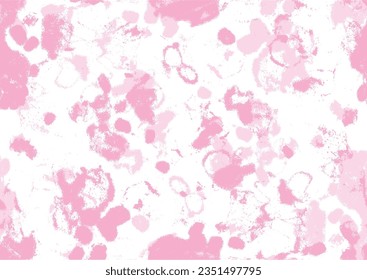 color rosa tipo patrón de tinte en vector, tinte tie shibori patrón sin fisuras. Fondo de elementos ornamentales de color pastel dibujado a mano. Textura abstracta rosada. Impresión para textiles, tela, papel pintado, envoltura 