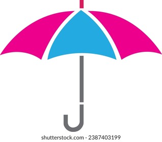 pink color umbrella unique design 