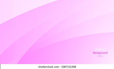 Pink color and white color background abstract curved line vector art 