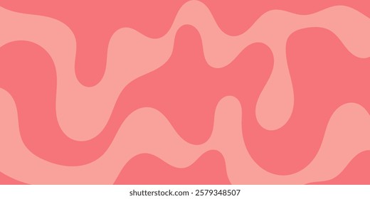 pink colored abstract dripping pattern for packaging design. cartoon style melted flowing strawberry cream.