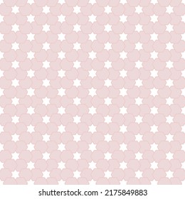 Pink colored hexagon shapes stacked star-shaped spaces in patterns and backgrounds.