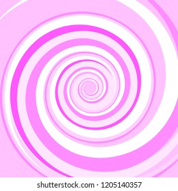 Pink Colored Twirl Spiral. Abstract Background. Vector