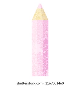 icono de ilustración del vector gráfico de lápiz de color rosa