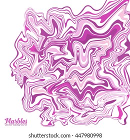 Pink colors marble style abstract vector background