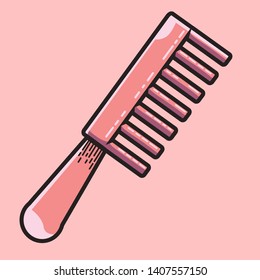 Pink comb has a function tidy your hair up, so you will have a confident to meet the person that you love