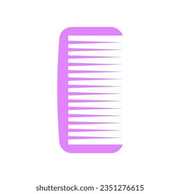 Pink Comb Icon in Flat Style. Suitable for infographics, books, banners and other designs