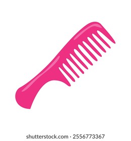 pink comb vector illustration for websites and graphic resources.