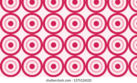 Pink Concentric Circles Background Pattern