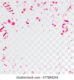 Pink Confetti Celebration