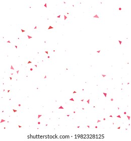 Pink Confetti Gift. Red Heart Random. Tiny Decoration Vintage. Love Happy. Valentine Background. Wedding Design. Falling Texture. Wallpaper Texture.